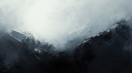 A monochromatic abstract construction landscape where light and shadow create an illusion of endless depth.