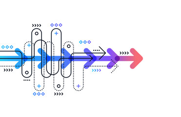 Abstract arrow direction. Business investment to success. financial data graph strategy. Technology background. High speed.