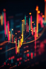 Abstract background with overlapping stock charts and financial data - stocks investments business uptrend investment