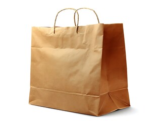 A mockup of an elegant paper shopping bag
