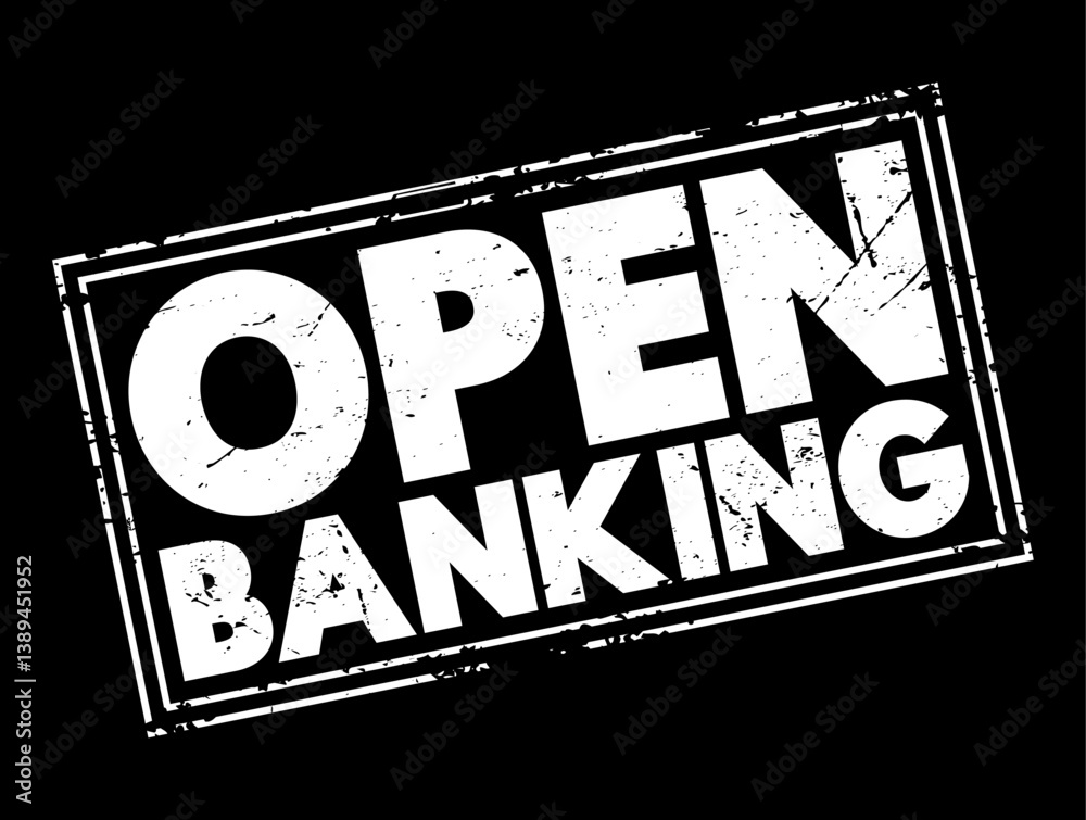 Poster open banking - financial technology that enable third-party developers to build applications and ser