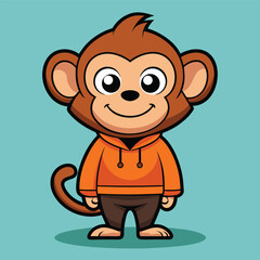 Fototapeta premium Cute cartoon bear and animal friends in a fun and happy illustration