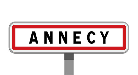 Panneau d'Annecy, Haute-Savoie, Auvergne-Rhône-Alpes