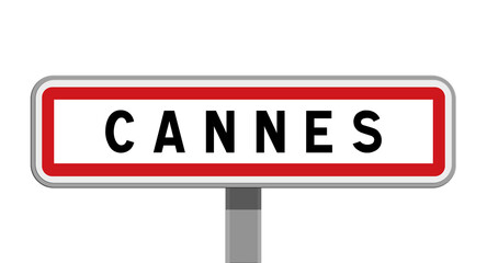 Panneau de Cannes, Alpes-Maritimes, Provence-Alpes-Côte d'Azur
