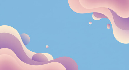 Colorful gradient background giving a modern art feel