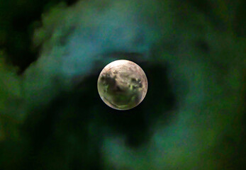 moon in the night sky