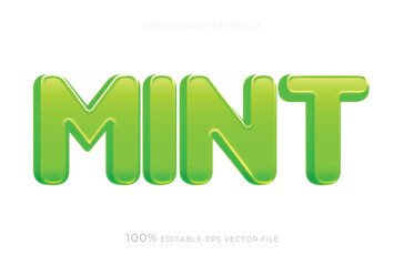 mint editable text effect	
