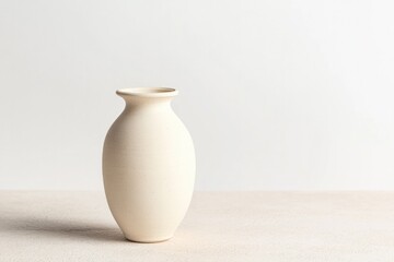 Minimalist vase design with smooth curves, showcasing elegant si