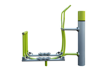 sports equipments isolated on white background. Outdoor exercise equipment