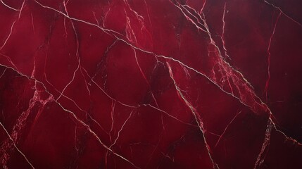 Abstract red jade slab texture with cracked lines and marbled veins creating a complex natural pattern
