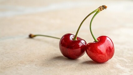 Minimal Cherry Pair on Neutral Background