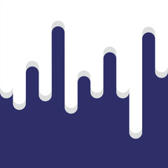 Abstract liquid substance dripping and flowing. Flowing paint on blue background.