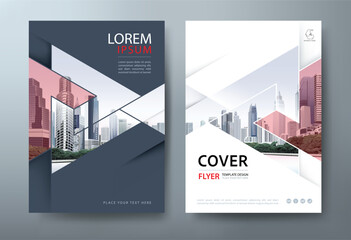 Annual report brochure flyer design, Leaflet presentation, book cover templates, layout in A4 size
