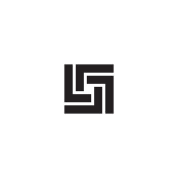 Letter L or LLLL logo or icon design
