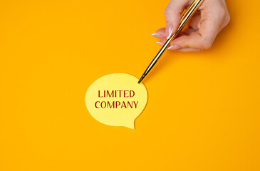Limited company concept. Type of business structure where the company's liability is limited to the...