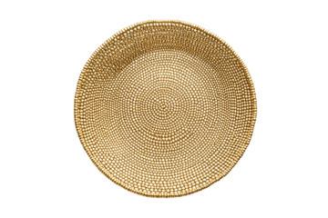 Elegant gold beaded tray perfect for serving or display adds a touch of luxury to any home decor