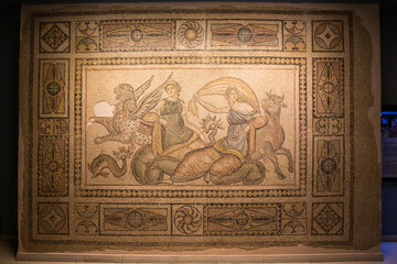 An image from the Zeugma mosaics found in Gaziantep province in Turkey.