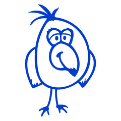 Little budgie parrot small sparrow bird smiling Isolated Vector Graphic Design Illustration
