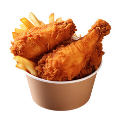 french fries and ketchup