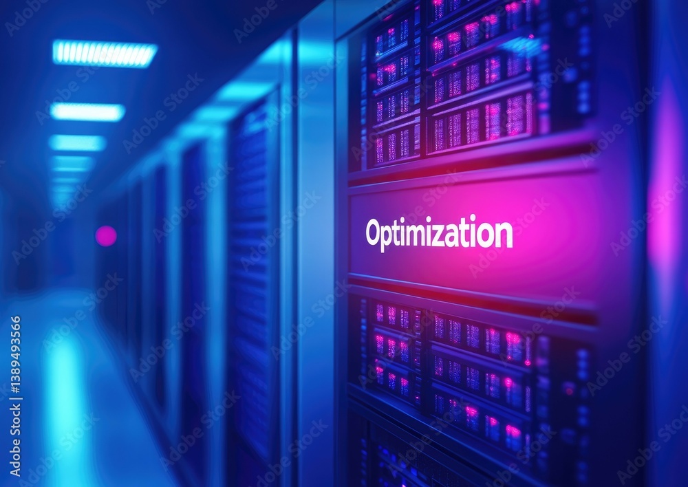 Poster data center server room optimization network technology infrastructure high performance computing