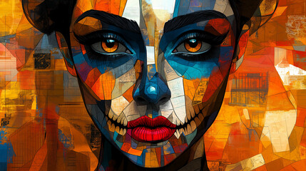 Catrina Cubist Style Geometric