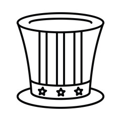 Hat vector outline EPS 10 file