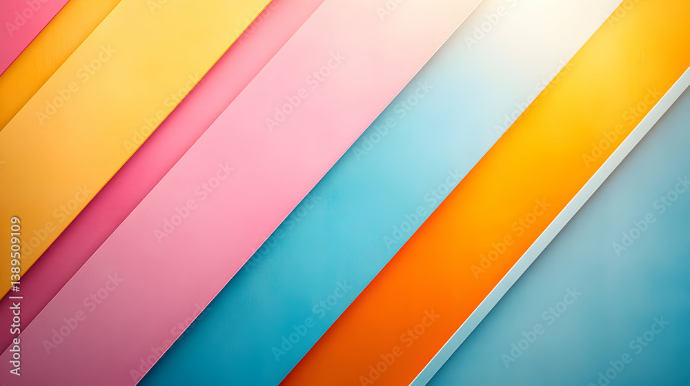 Poster abstract colorful diagonal lines pattern background