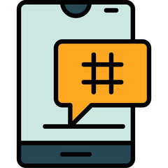 Obraz premium Hashtag Icon