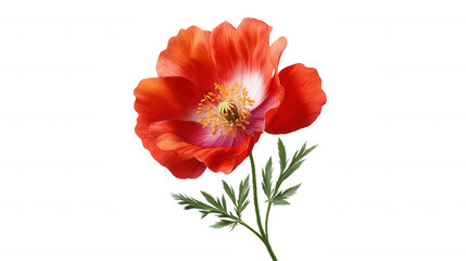 Beautiful flower displaying intricate details set against a transparent background capturing nature's pure essence