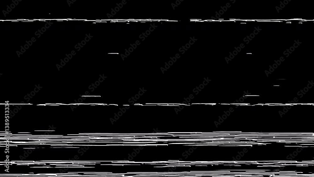 Wall mural glitchy vhs tape scan overlay with tv distortion and analog noise effect for editing