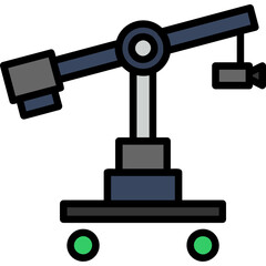 Fototapeta premium Camera Crane Icon