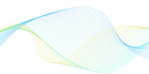 Abstract colorful wave and curve lines with technology background. Abstract frequency sound wave technology and science background. Wavy banner, template design
Colorful wave technology voice line on 