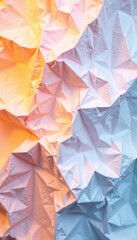 Close-up of crumpled paper with deep wrinkles and creases, white background, close-up, crumpled