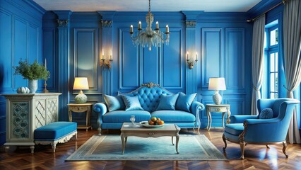 Transform your space with beautiful blue room ideas; calming walls and elegant accents.