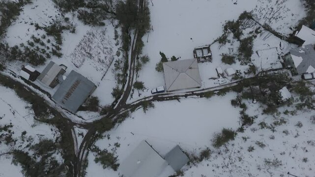 Cinematic daytime drone footage of a mosque in Ajaria, Georgia.