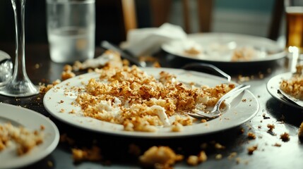 Leftover Fish Dinner, Messy Table