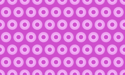 Vibrant pink geometric pattern featuring repeating circular designs.  Perfect for backgrounds, textiles, website design, or any project needing a modern, playful aesthetic.
