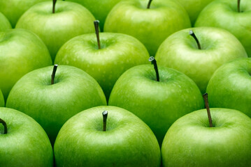Granny Smith Apples, close up
