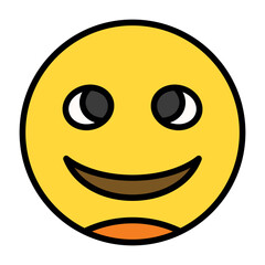 Slightly Smiling Face Icon