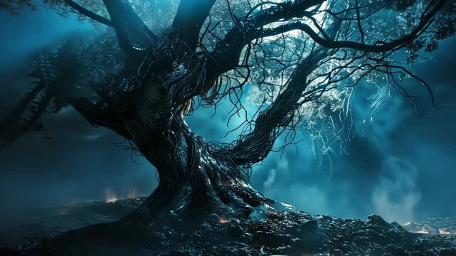 Dark fantasy theme with mystical elements