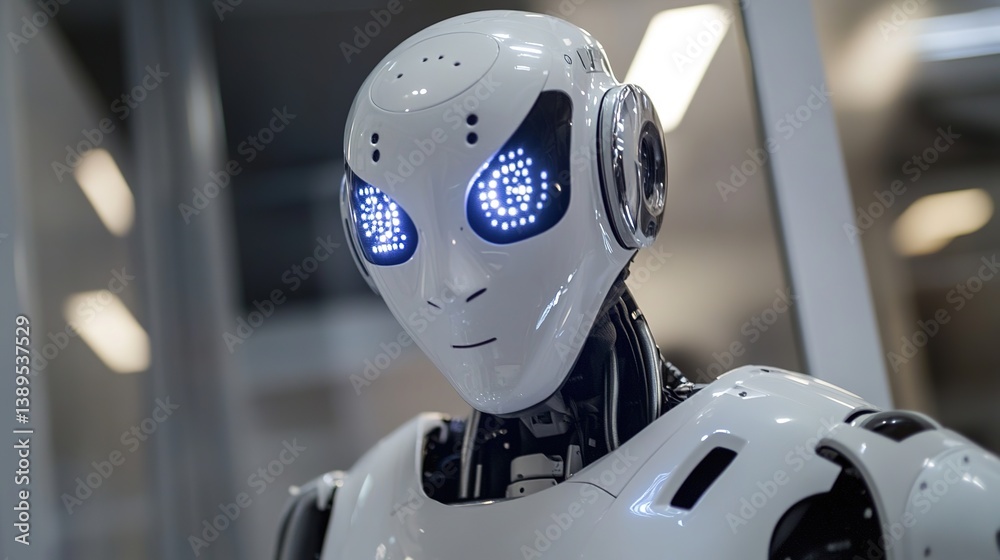 Poster advanced robotics and machine learning improving smart manufacturing.