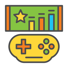 Fototapeta premium Level Up Icon