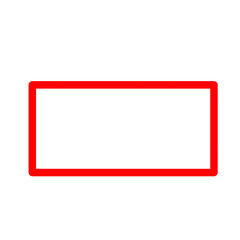 red blank sign