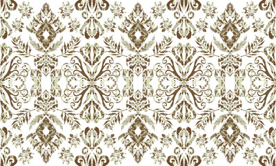 Motifs Ikat floral paisley embroidery floral. ikat ethnic Saree Sarong oriental pattern traditional.Ikat embroidery style abstract embroidery design for background,fabric,wrapping,clothing,wallpaper.