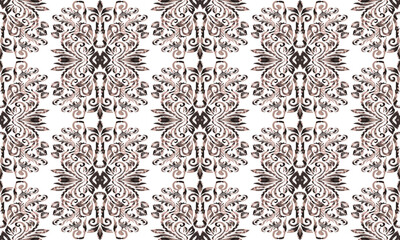 Motifs Ikat floral paisley embroidery floral. ikat ethnic Saree Sarong oriental pattern traditional.Ikat embroidery style abstract embroidery design for background,fabric,wrapping,clothing,wallpaper.