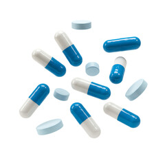 Blue & White Pills, Capsules, Medicine