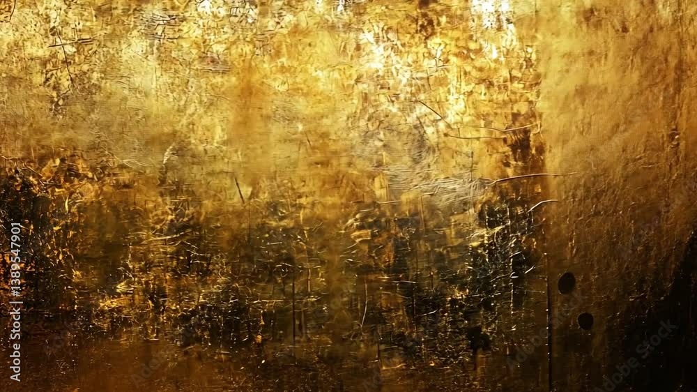 Poster textured golden abstract background with shades, soft gradients, and irregular patterns creating a l