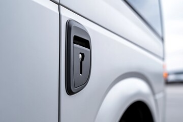 Sleek design of vehicle's door handle showcasing modern craftsma