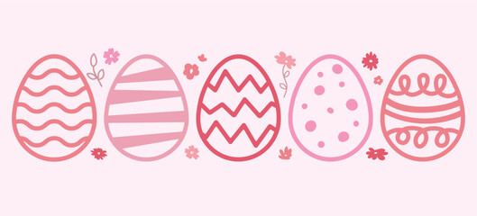 Colorful Easter Egg Pattern in Pastel Tones &ndash; Spring Holiday Design