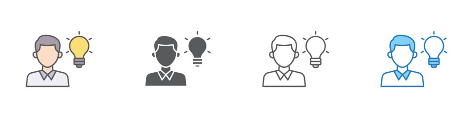 Competence Icon Set Multiple Style Vector Collection